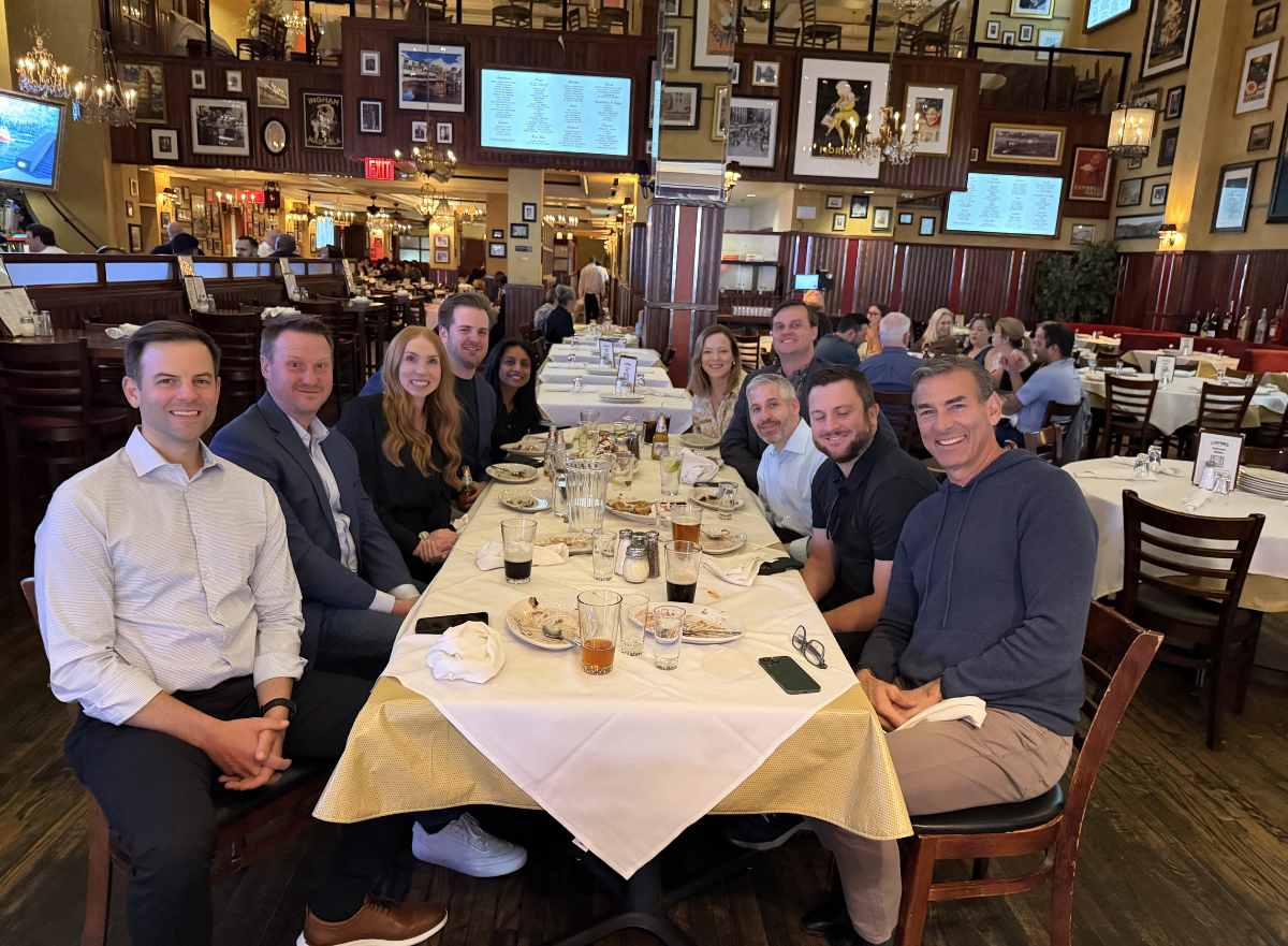 Teh Zaelab Team sitting at a big dining table during one of the Happy Hours at Knowledge 2026