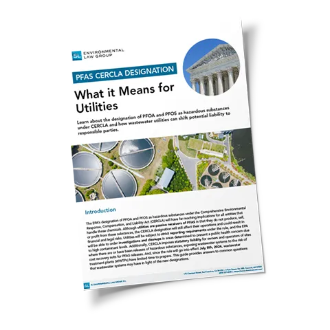 PFOA & PFOS CERCLA Designation: What Does It Mean For Wastewater Utilities?
