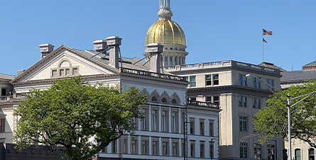South side of the New Jersey State House in Trenton, New Jersey