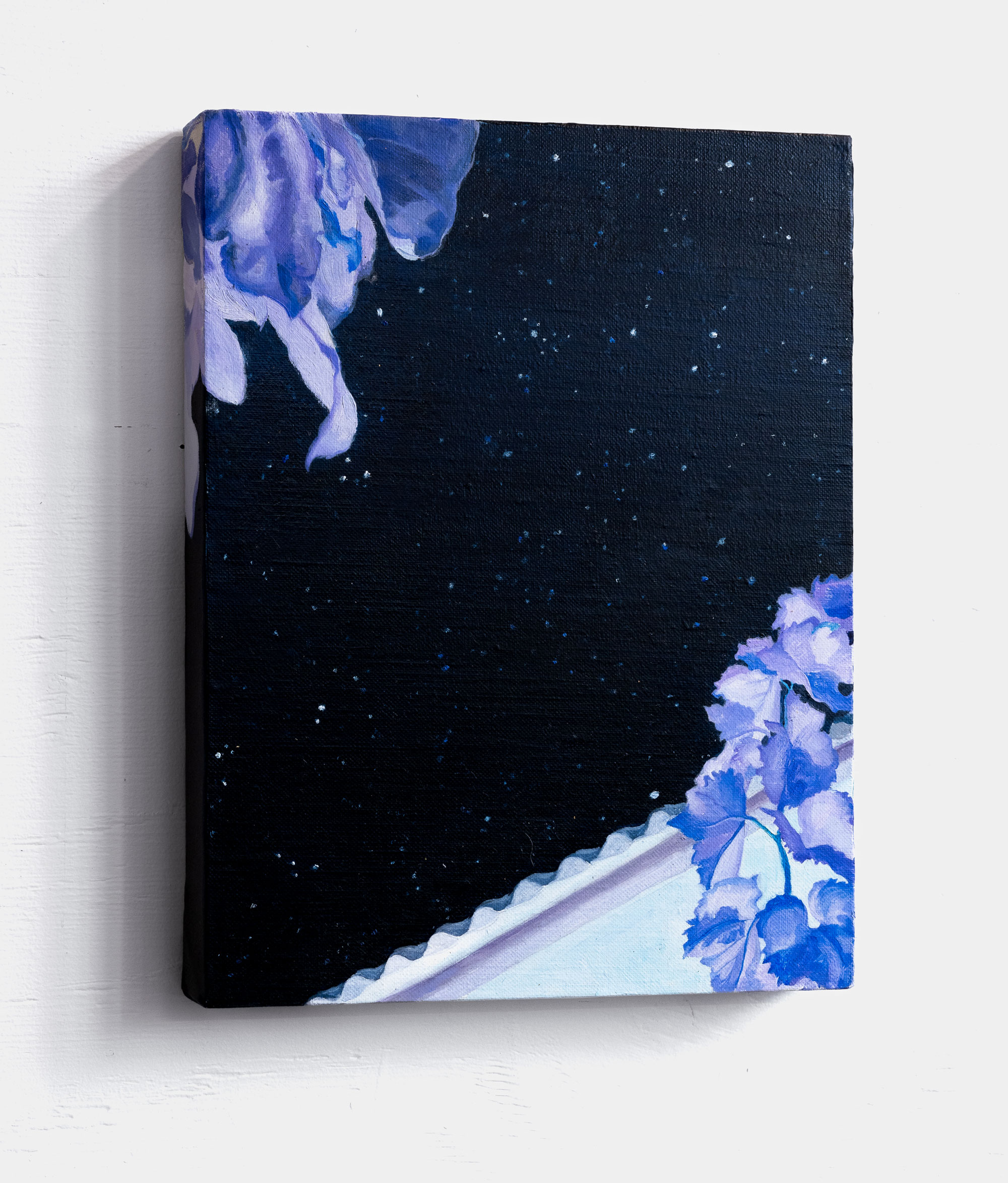 And the stars shining through it all, oil on linen, 11 x 14 in 