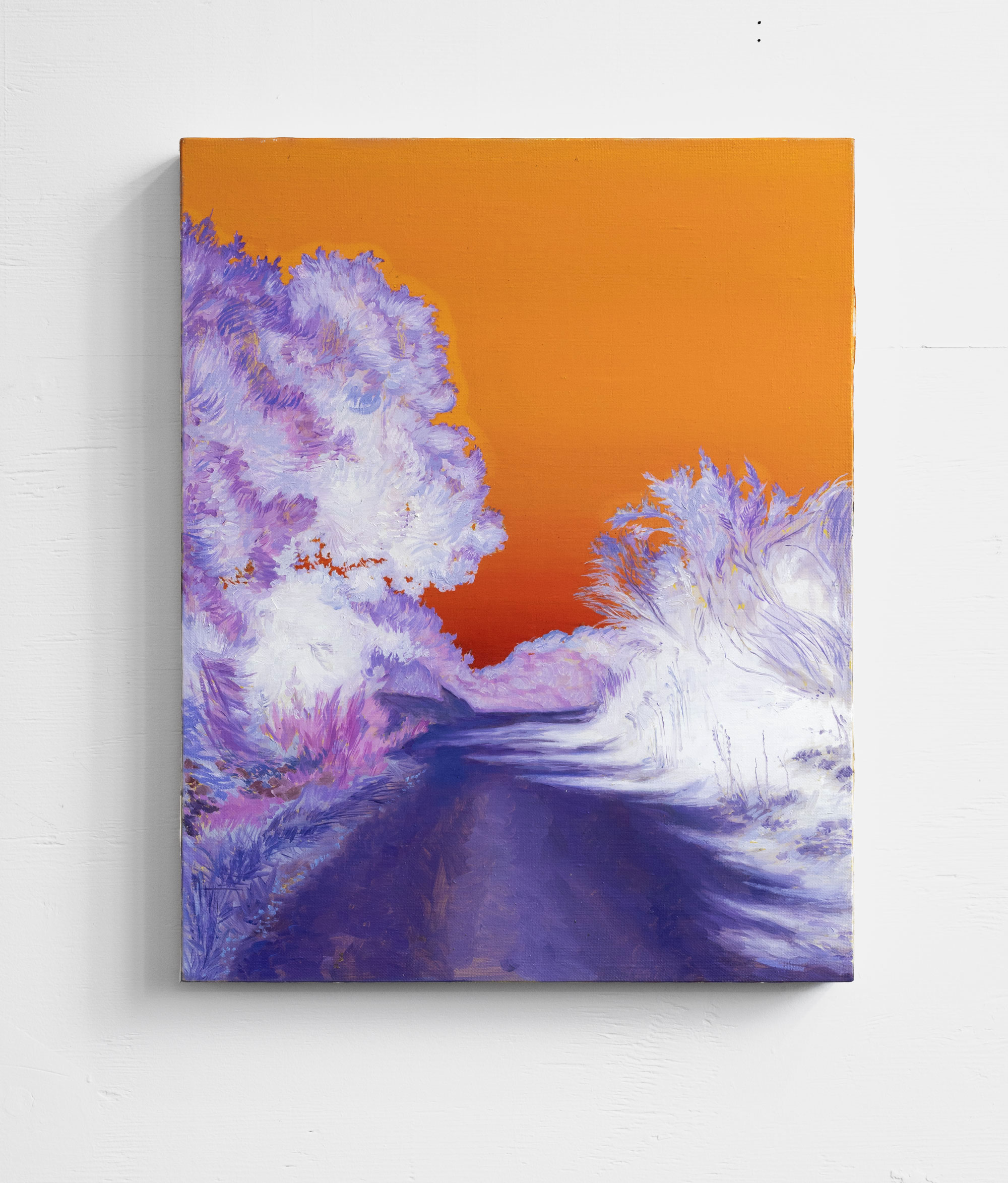 But let your heart remain your compass, uncharted and alive, oil on linen, 16 x 20 in