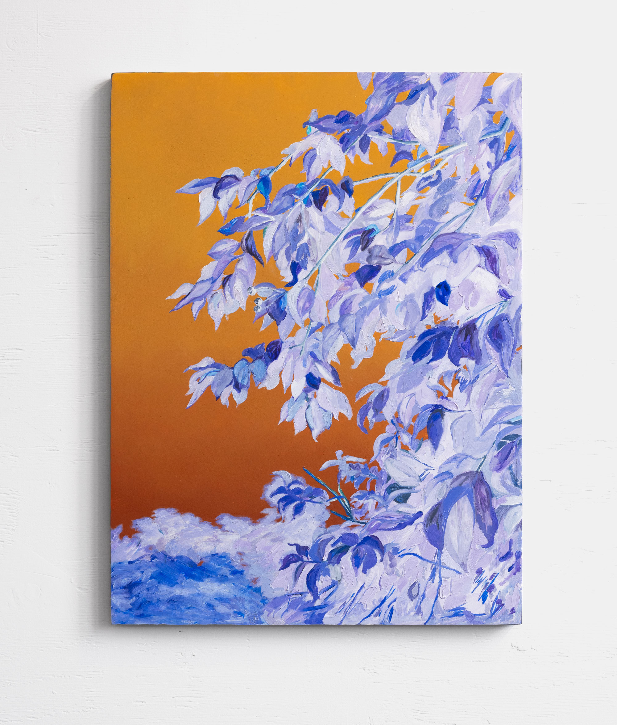 The love that surrounds you is neither programmed nor perfect, but it is real, oil on panel, 18 x 24 in