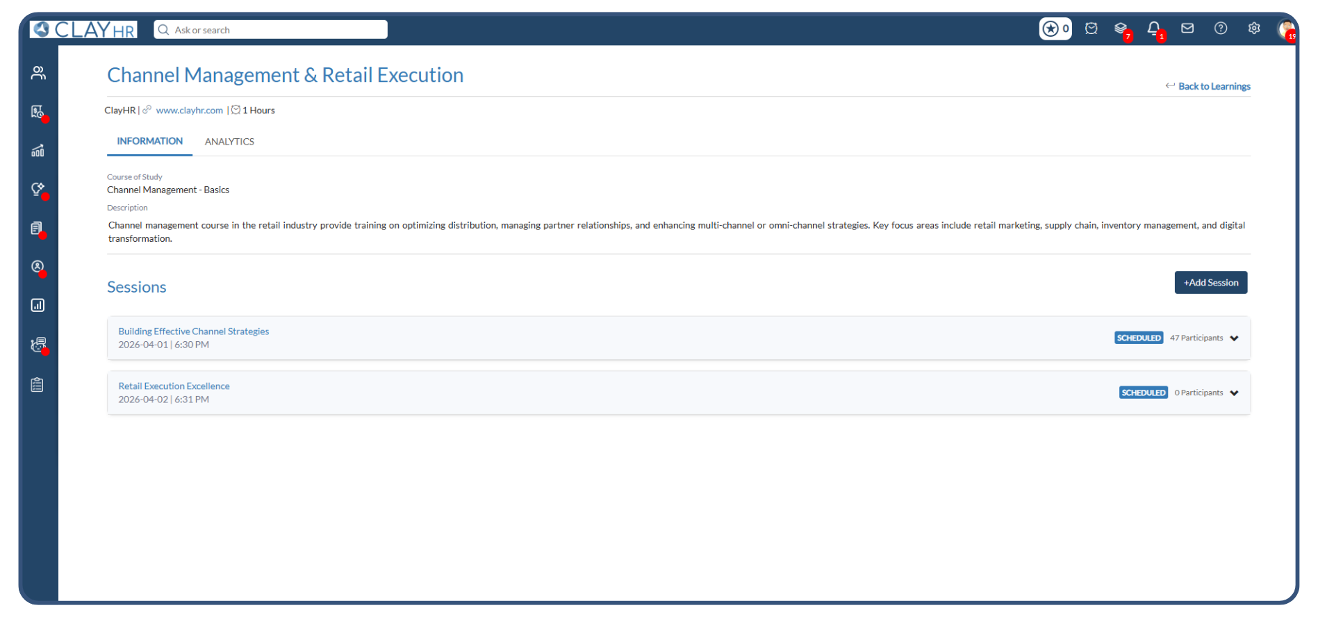 ClayHR employee training software ensures on-the-go learning via iOS and Android apps with diverse formats like video, PDFs, and VR simulations.