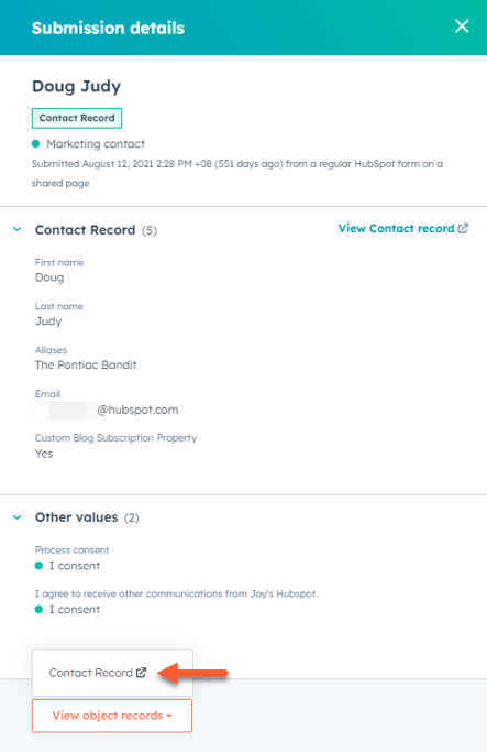 Analyze form submissions data