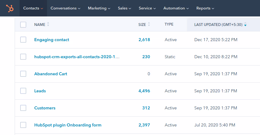 Check the date of last update for your lists in HubSpot to stay relevant within your digital marketing strategy