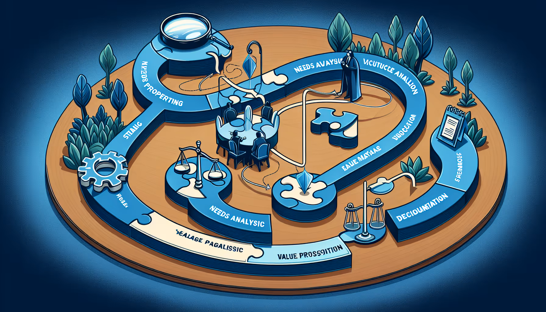 Illustration of customized deal stages