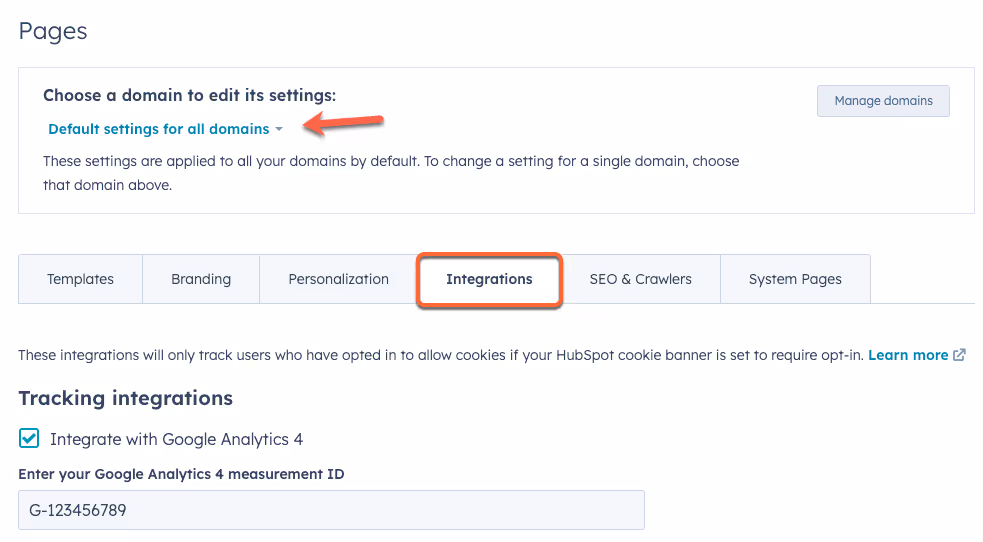 HubSpot integrations Google Analytics
