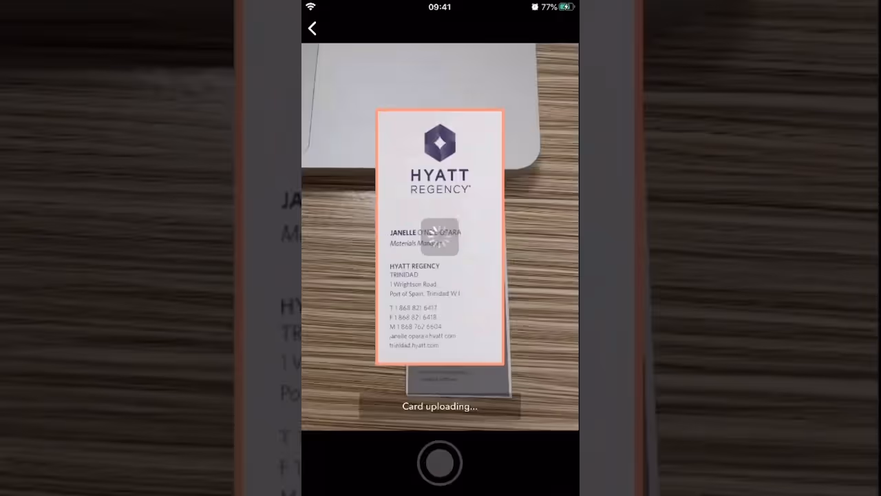 HubSpot In-App Business Card Scanner Feature - YouTube