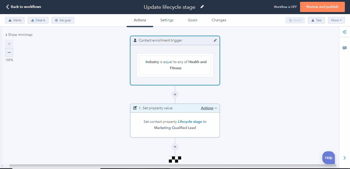 Update Lead status - Workflow - HubSpot