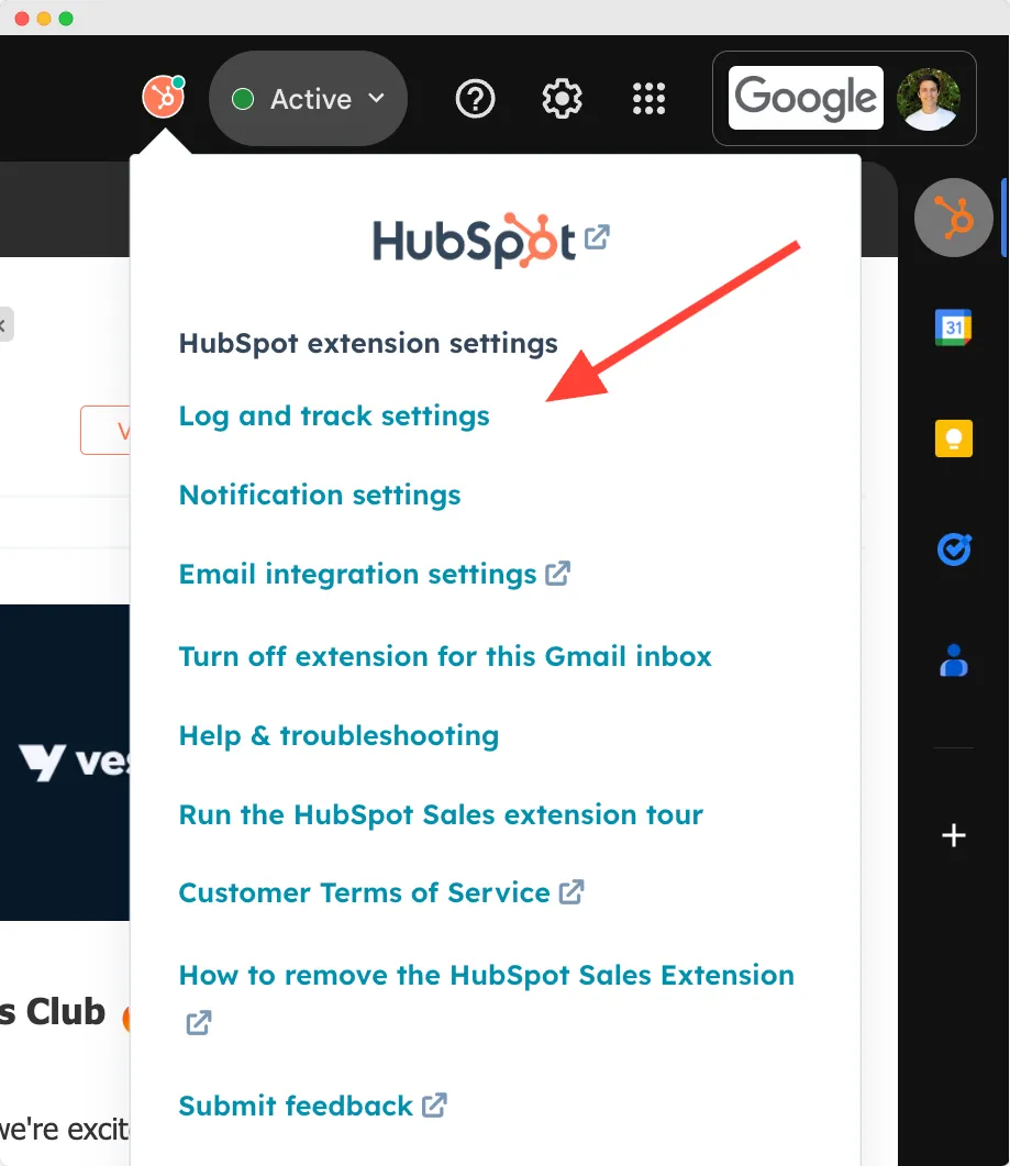 hubspot-sales-chrome-extension-settings