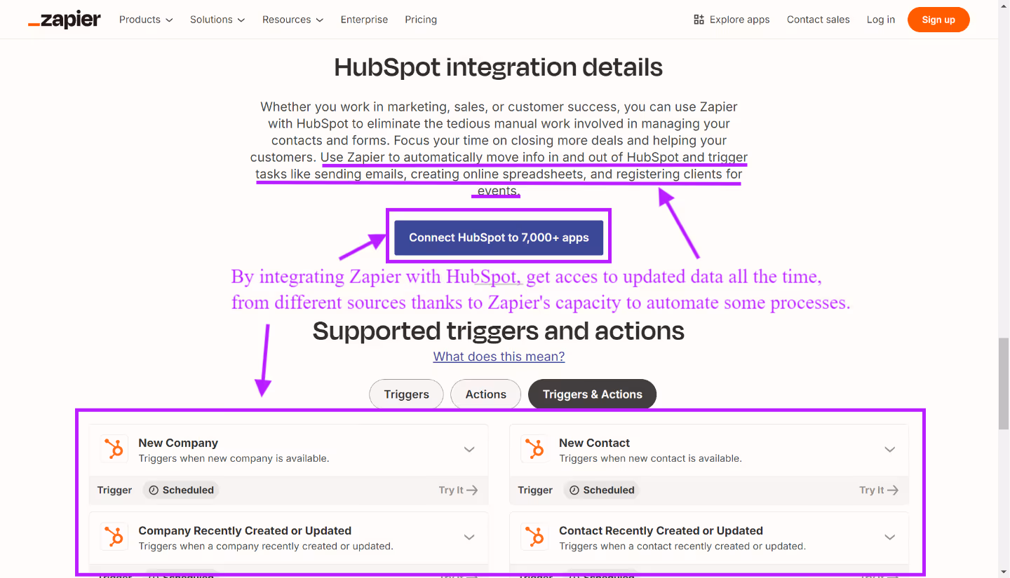 Use Zapier to transfer your data from different sources in HubSpot for better data management