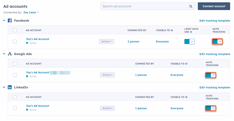 Track your ads through HubSpot 