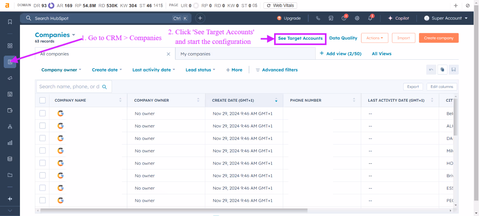 How to set up account based marketing in HubSpot