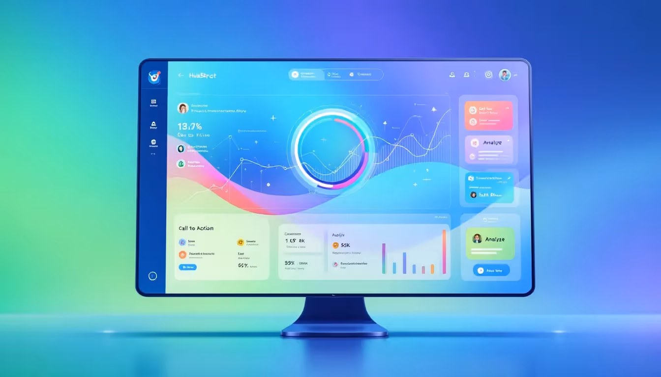 An illustration of leveraging data for better sales outcomes using HubSpot.