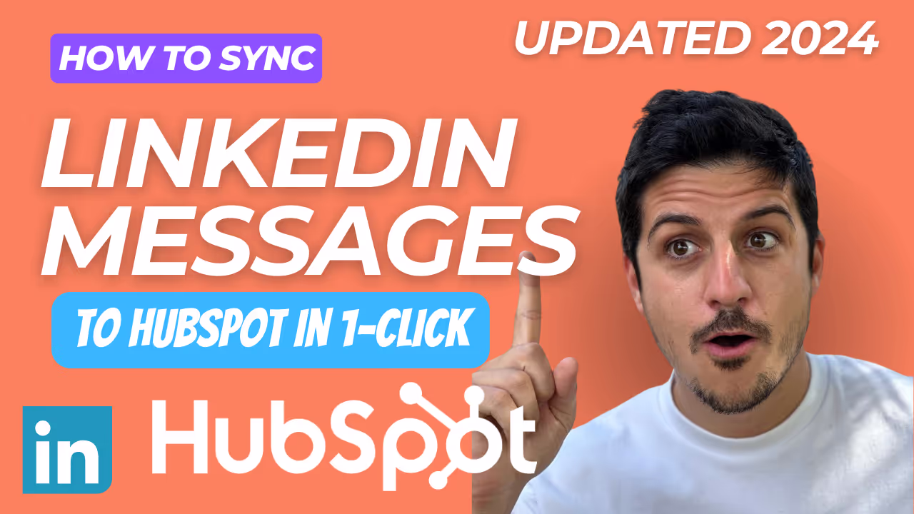 Sync LinkedIn Messages to HubSpot