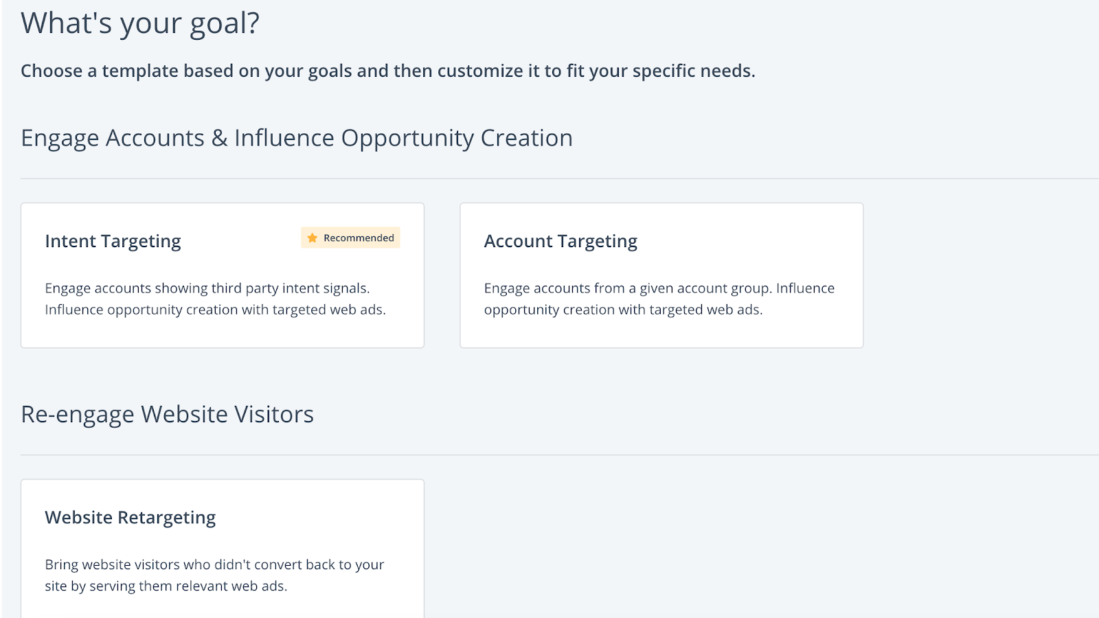Target known and unknown accounts with digital ads for full funnel advertising, including contact targeting and retargeting campaignsPrioritize in-market accounts with digital ads