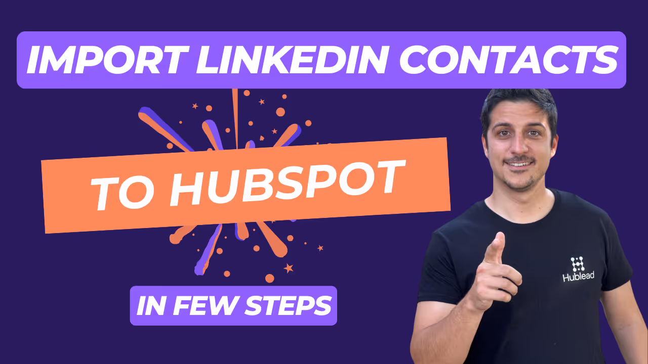 import linkedin contacts to hubspot illustration