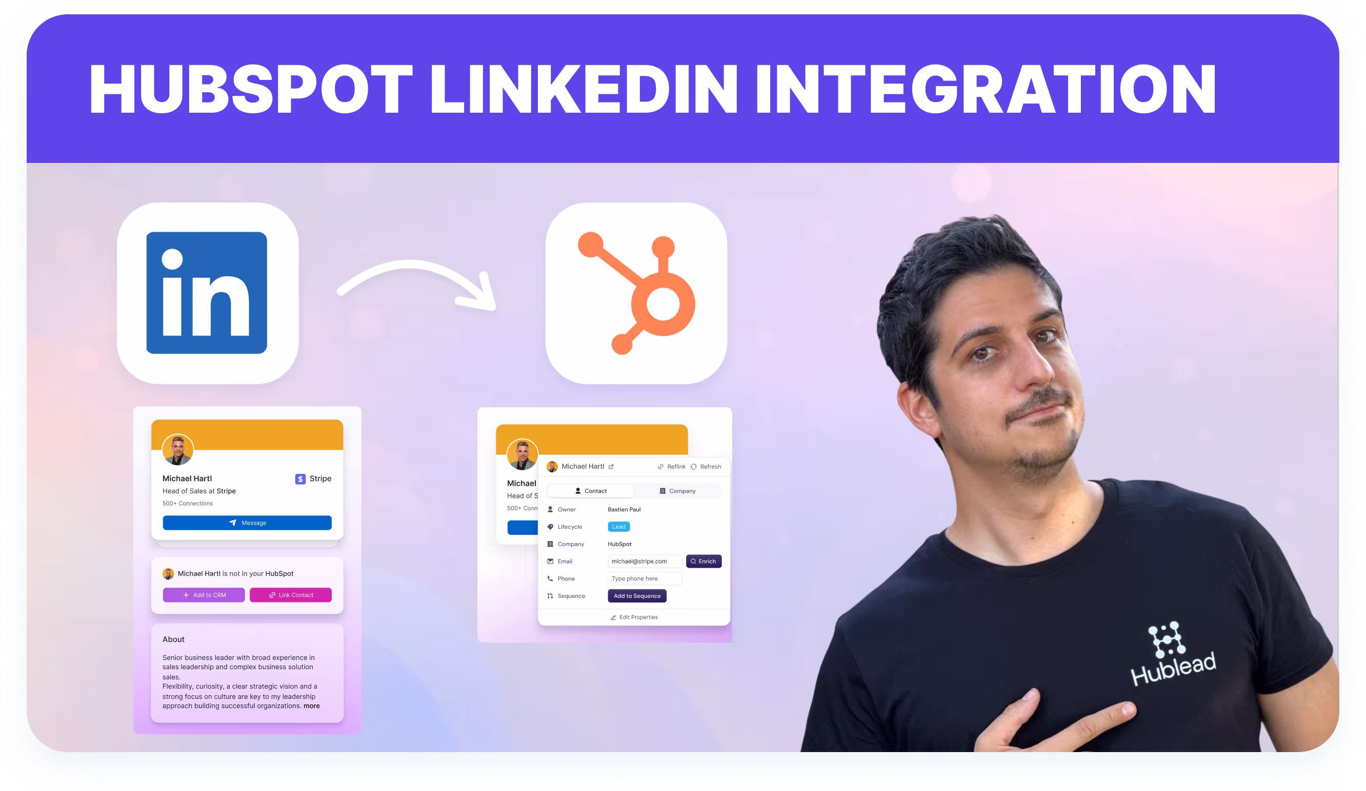 HubSpot LinkedIn integration with Hublead