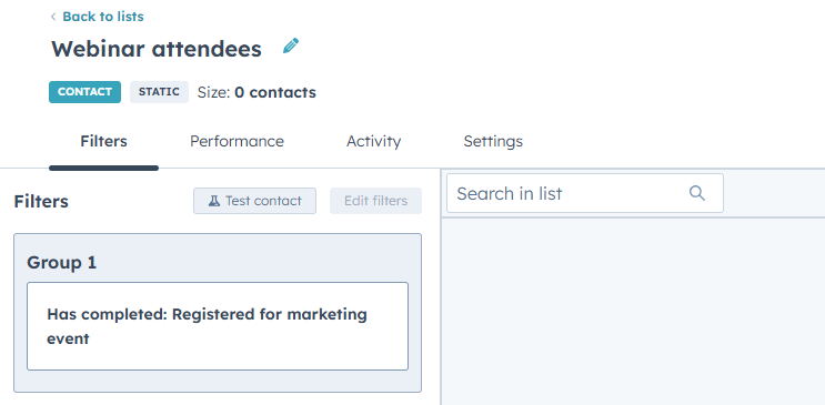 List naming in HubSpot