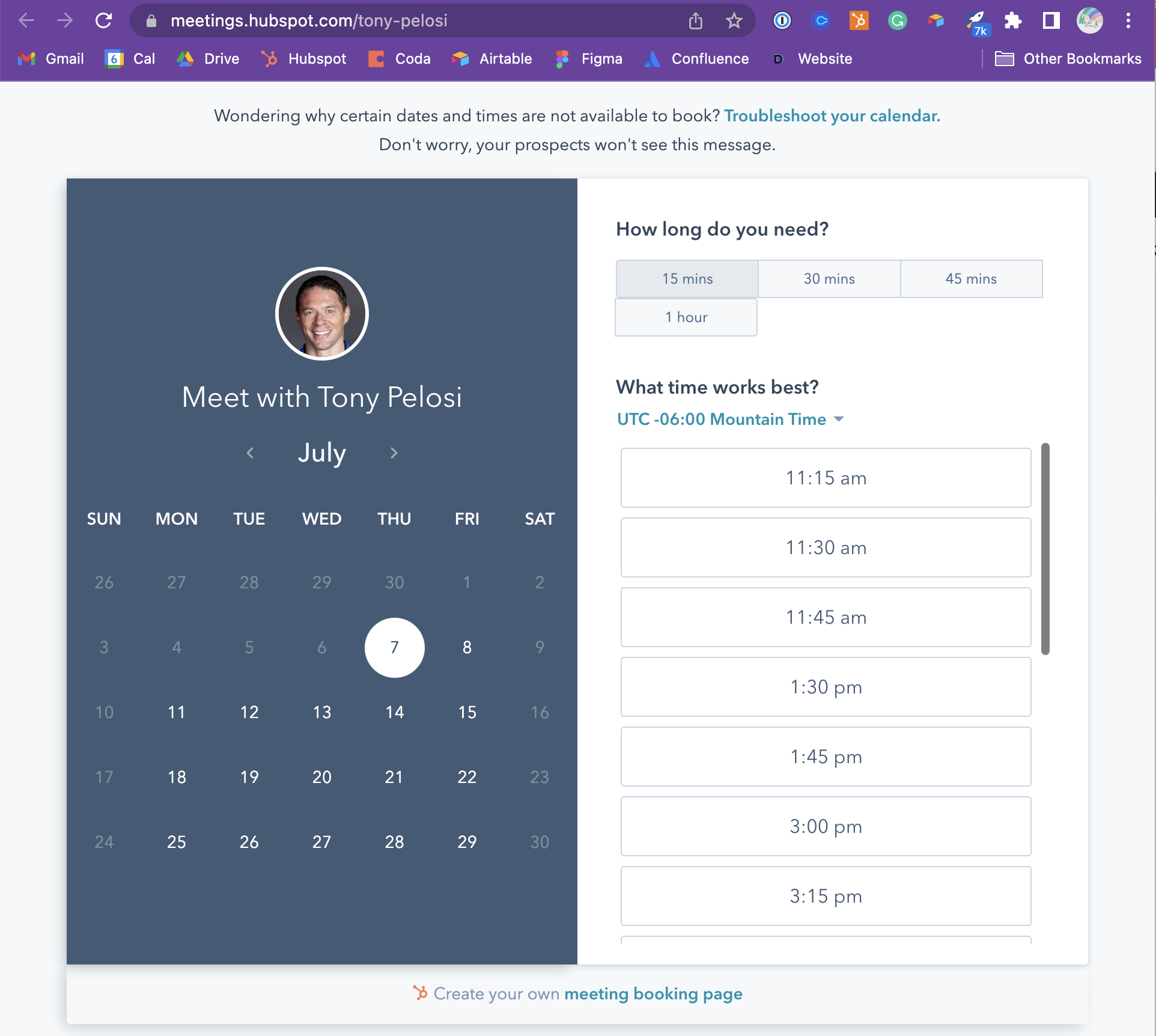 Meeting Scheduler HubSpot 