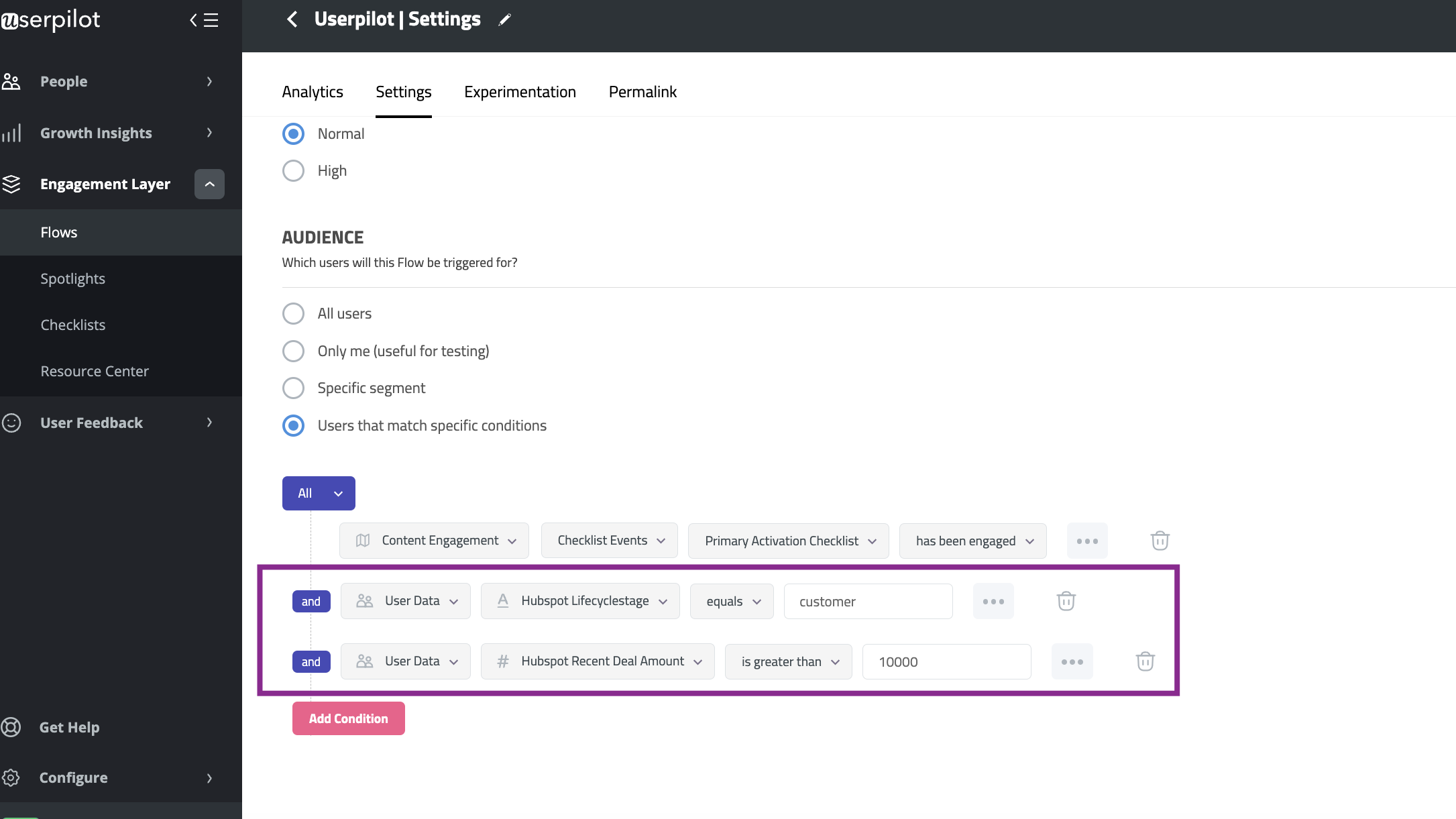 Userpilot HubSpot-Integration