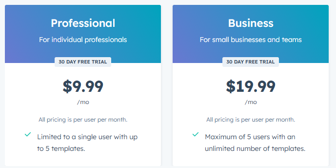 Precios de SnapSign
