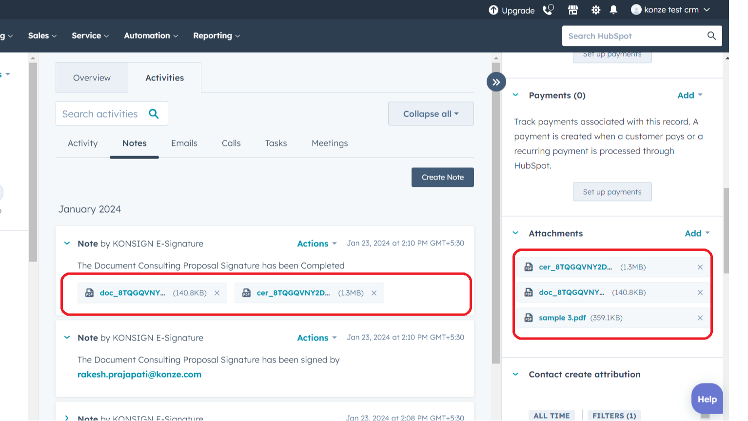 Recupera automáticamente los documentos firmados en tu cuenta de HubSpot