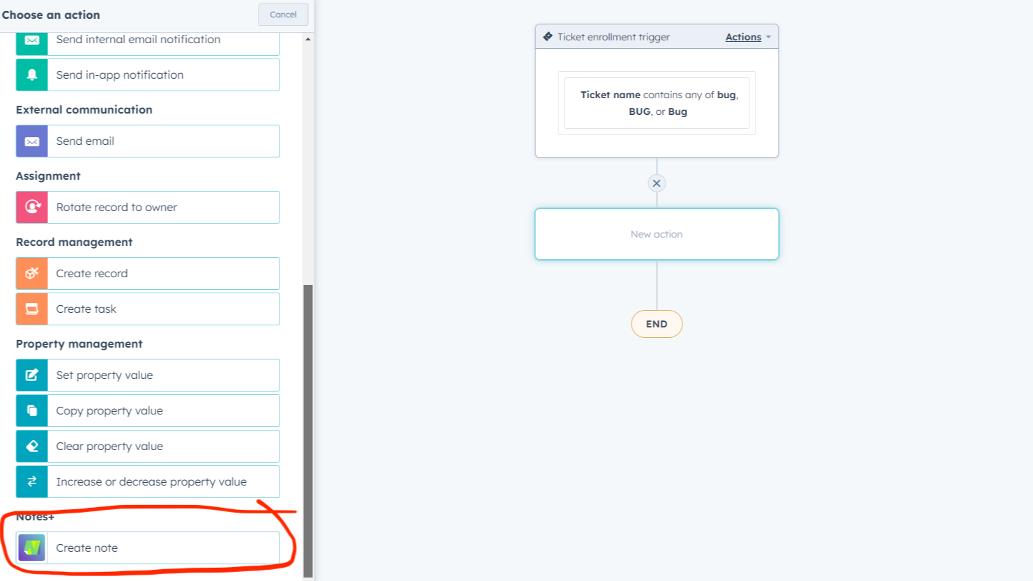 Füge über Workflows in HubSpot automatisch Notizen zu deinen Datensätzen hinzu