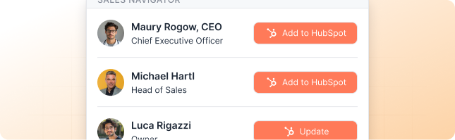 export sales nav in bulk with hublead