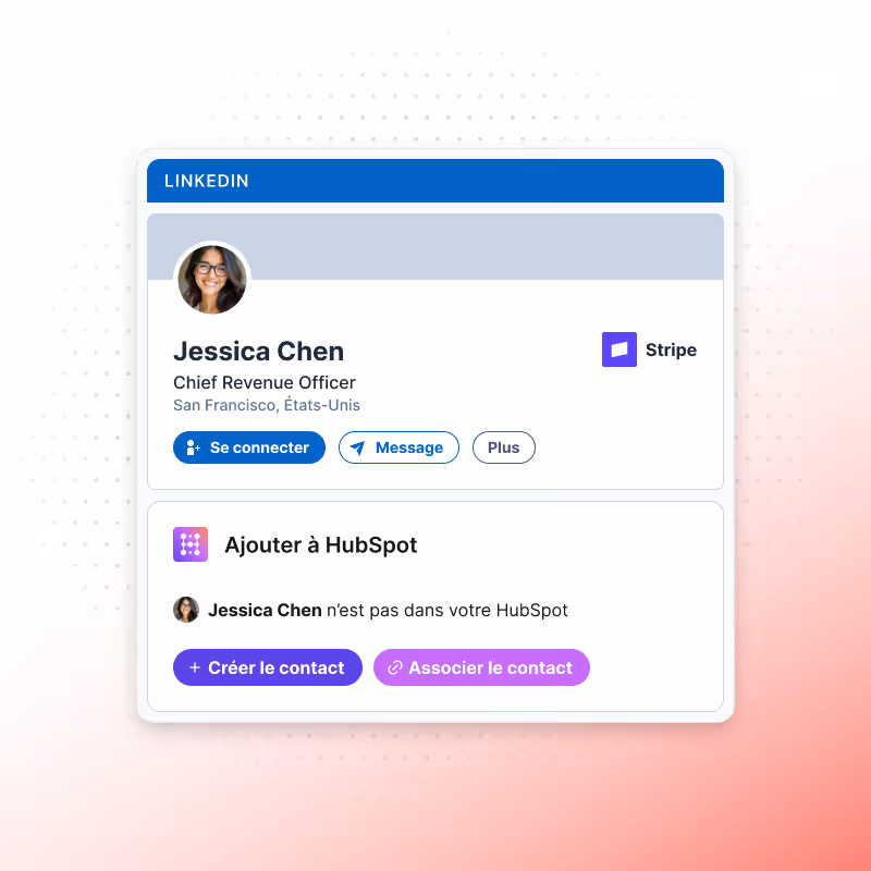 Ajouter ou lier un contact LinkedIn à HubSpot