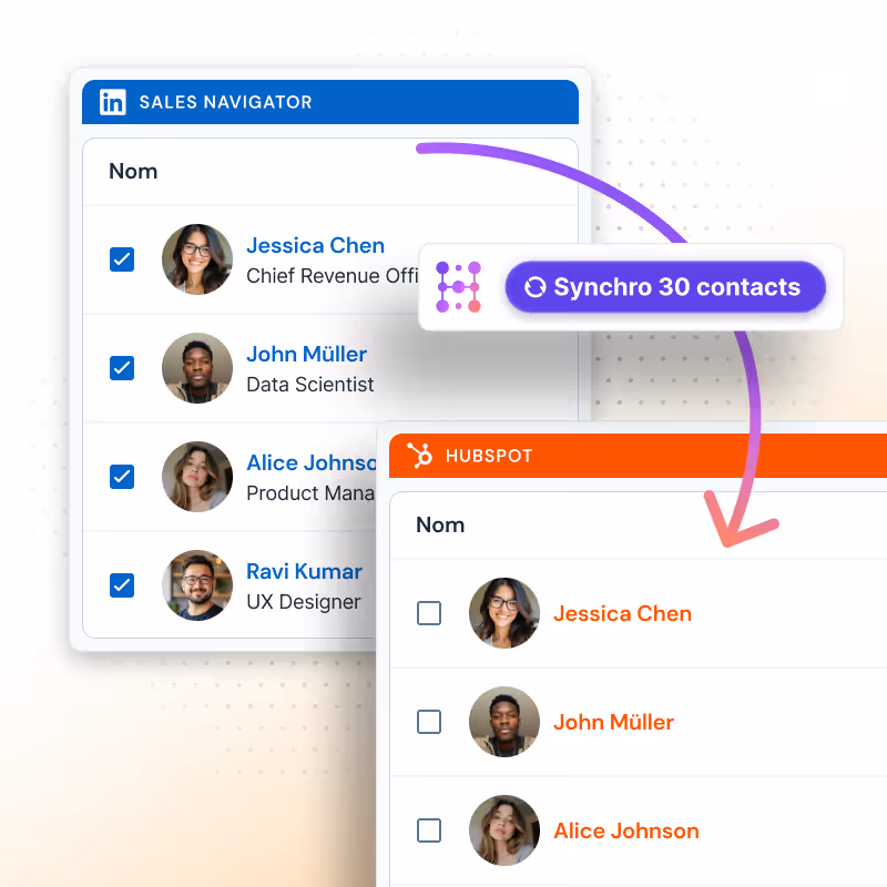 Exporter Sales Navigator en masse avec Hublead