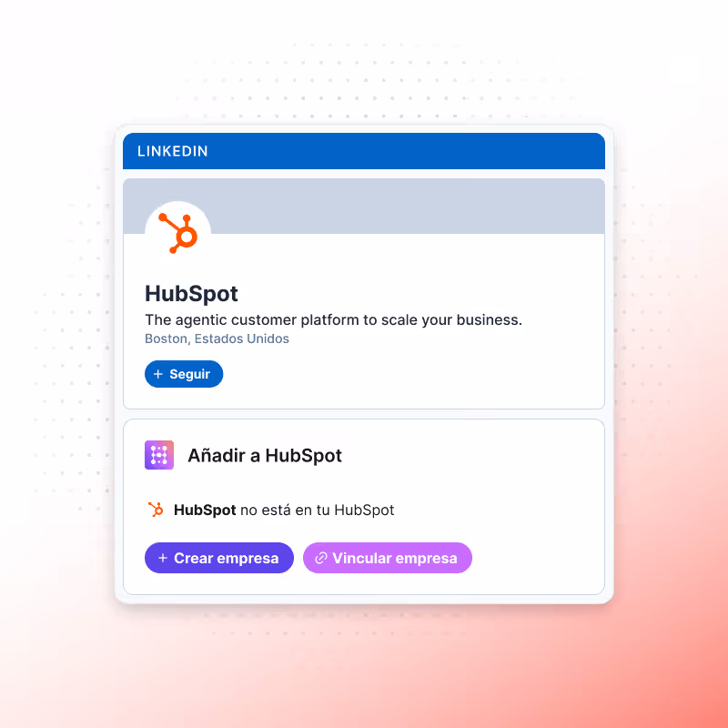 Importar empresa de LinkedIn a HubSpot