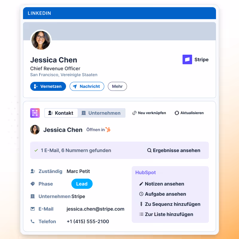 LinkedIn Hublead-Widget
