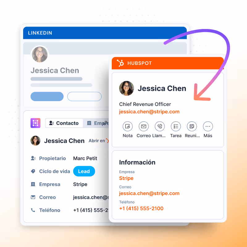 Importar contacto de LinkedIn a HubSpot