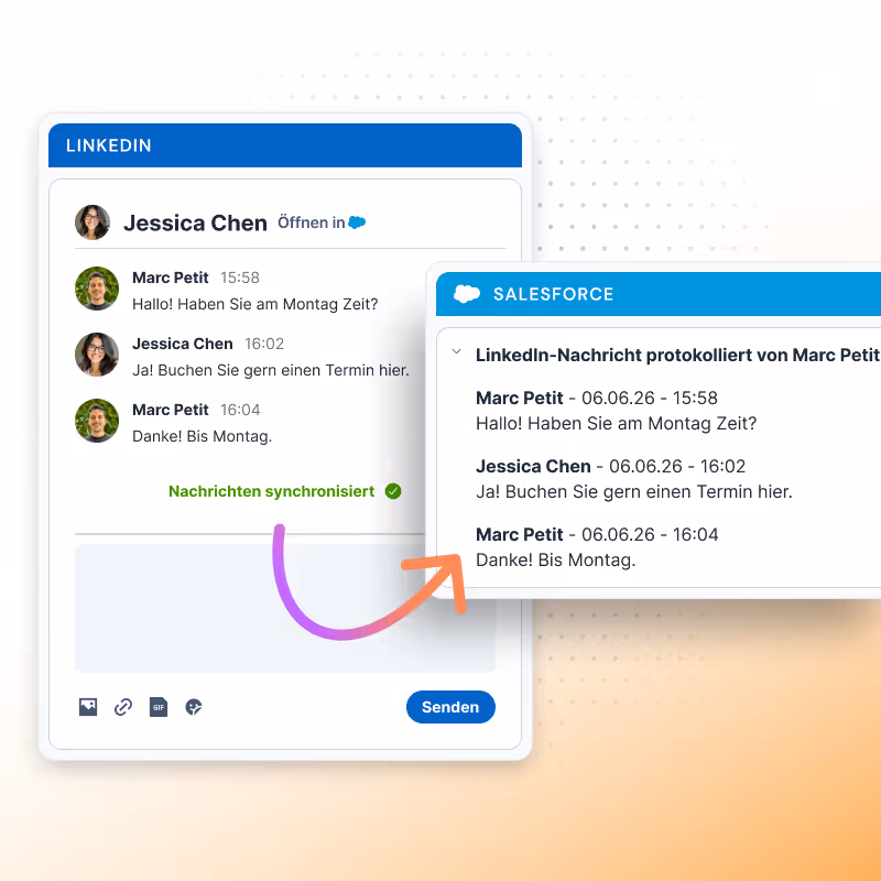 Sync LinkedIn messages to Salesforce