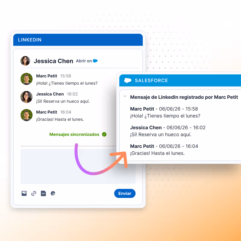 Sync LinkedIn messages to Salesforce