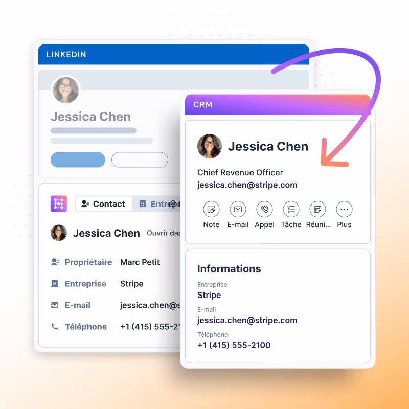 Importer un contact LinkedIn vers votre CRM