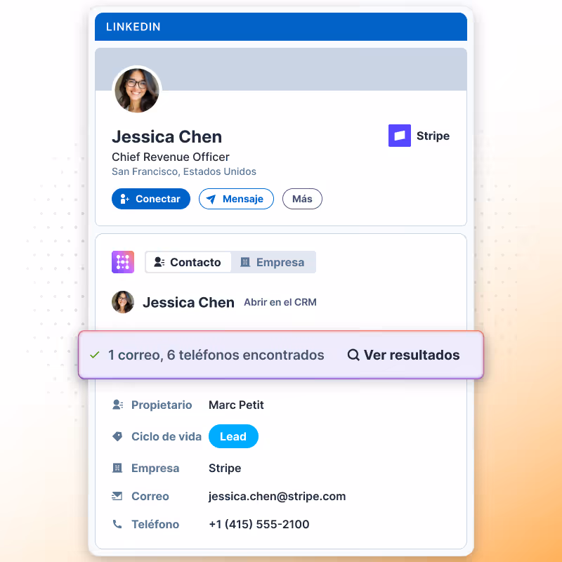 Enriquecer contacto de LinkedIn para tu CRM