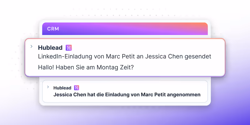 LinkedIn-Aktivitäten mit dem CRM synchronisieren