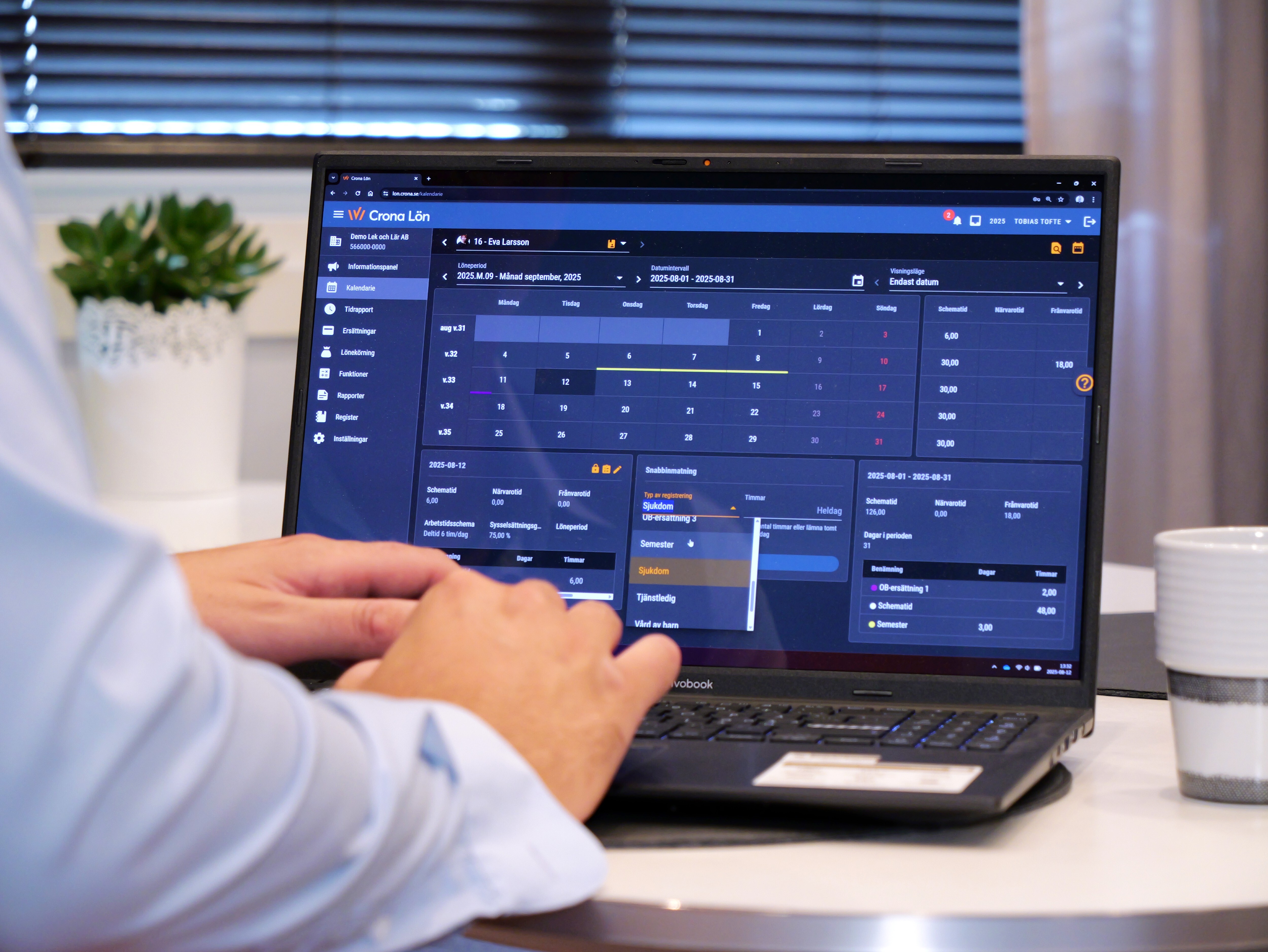Dashboard mockup