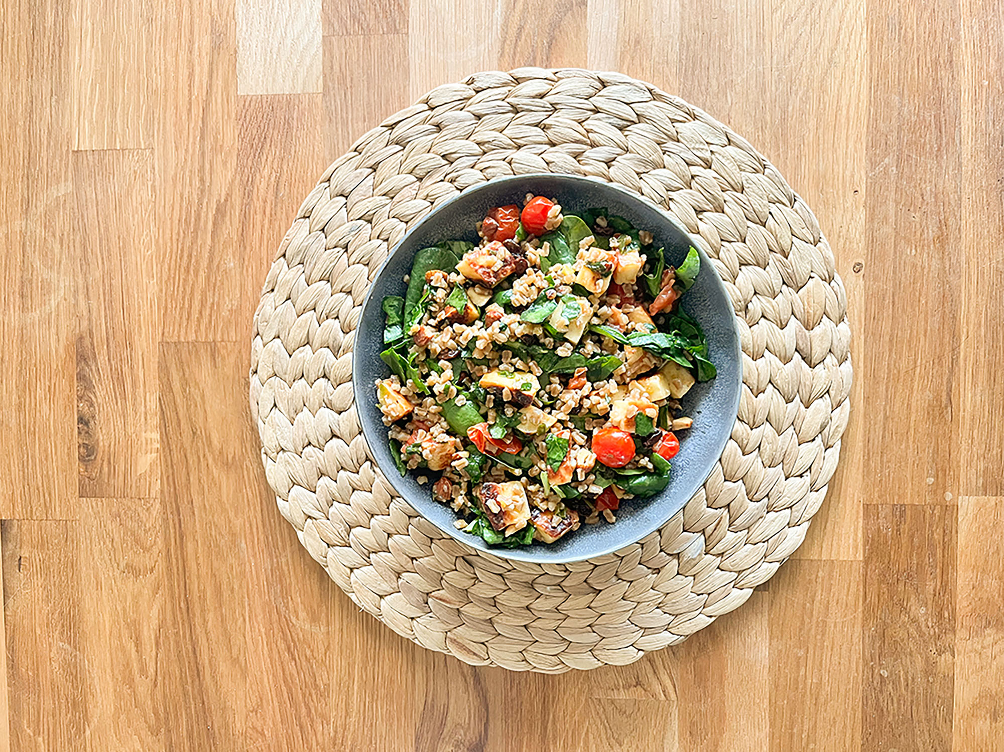 Halloumi-Dinkel Bowl