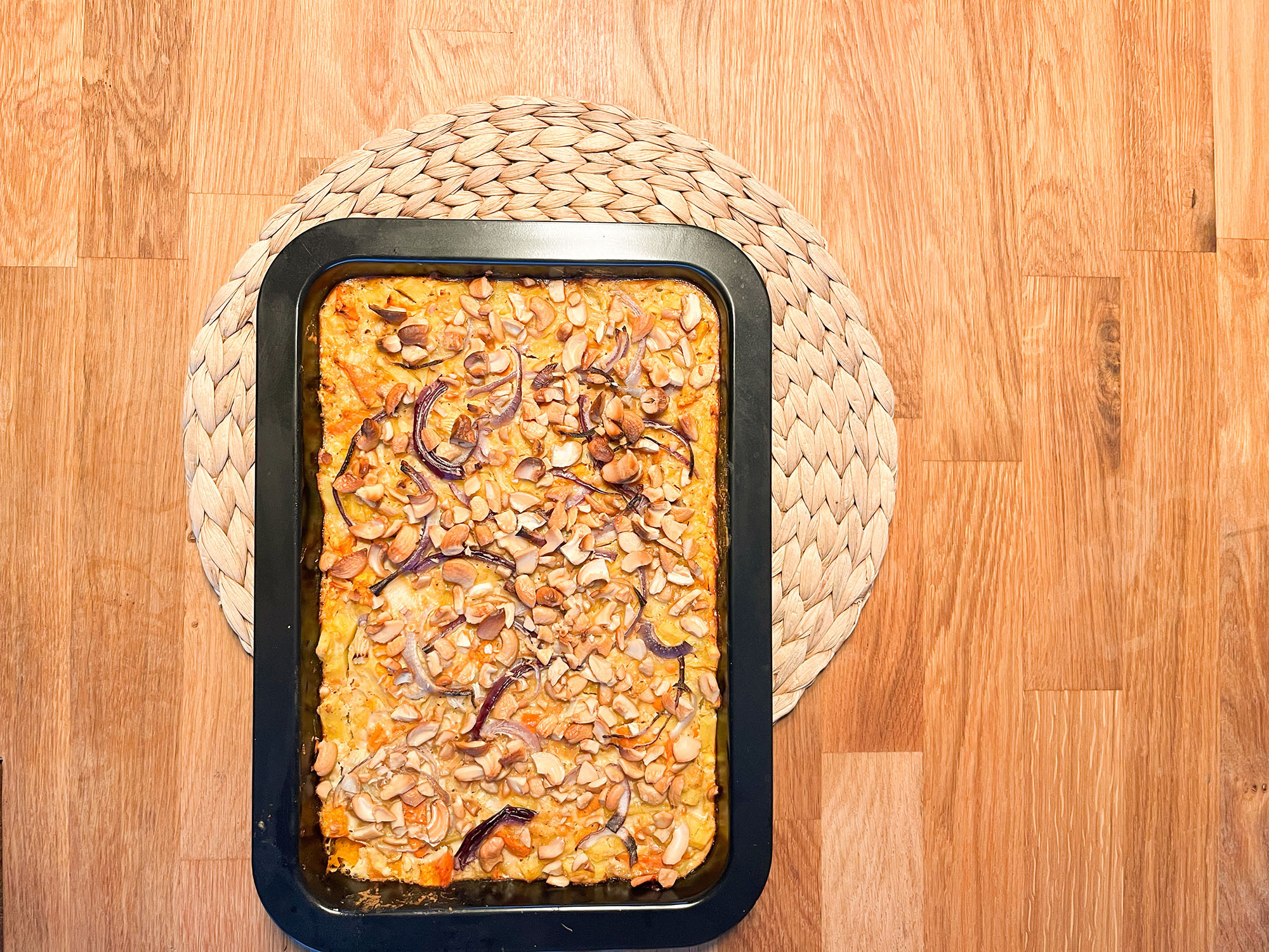 Linsen-Cashew Auflauf