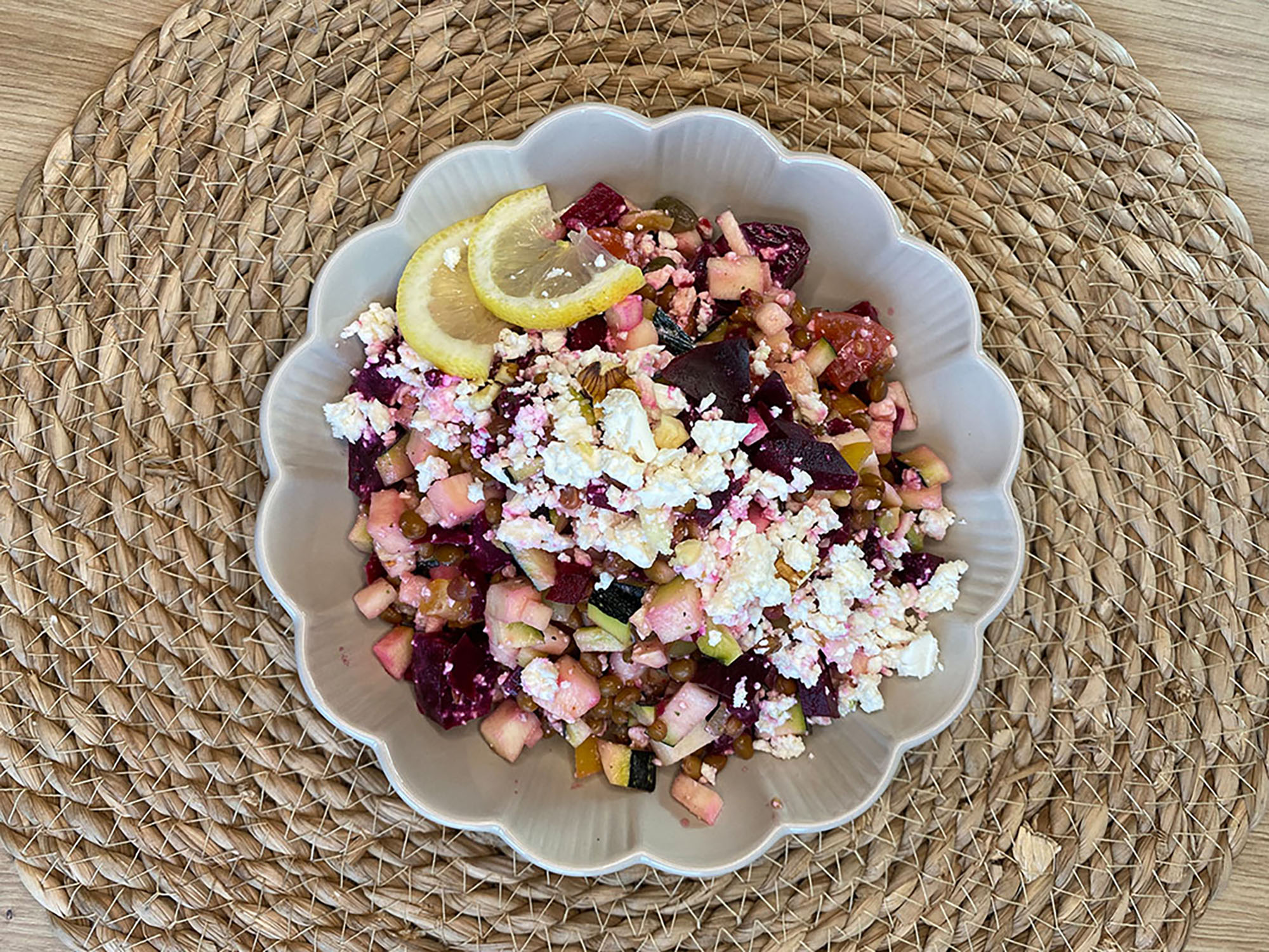 Feta-Linsen Salat