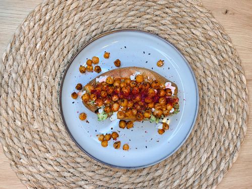 Gefüllte Süßkartoffel