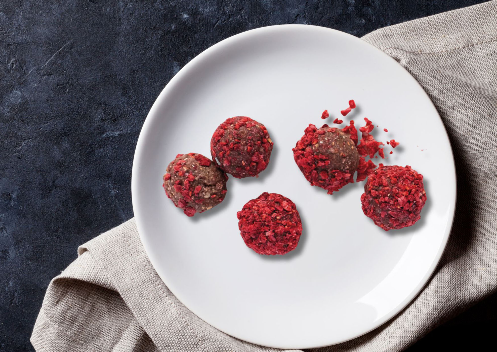 Energyballs Himbeere