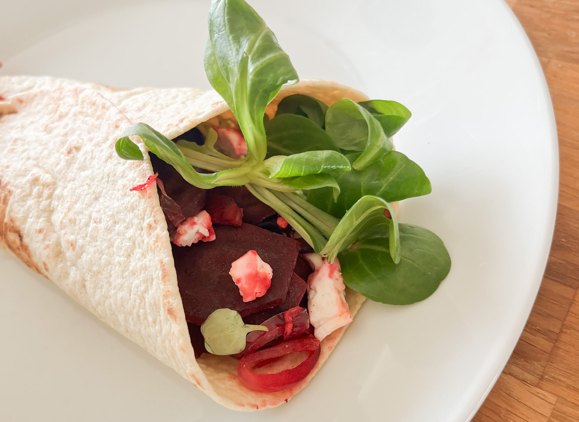Rote-Beete-Wrap