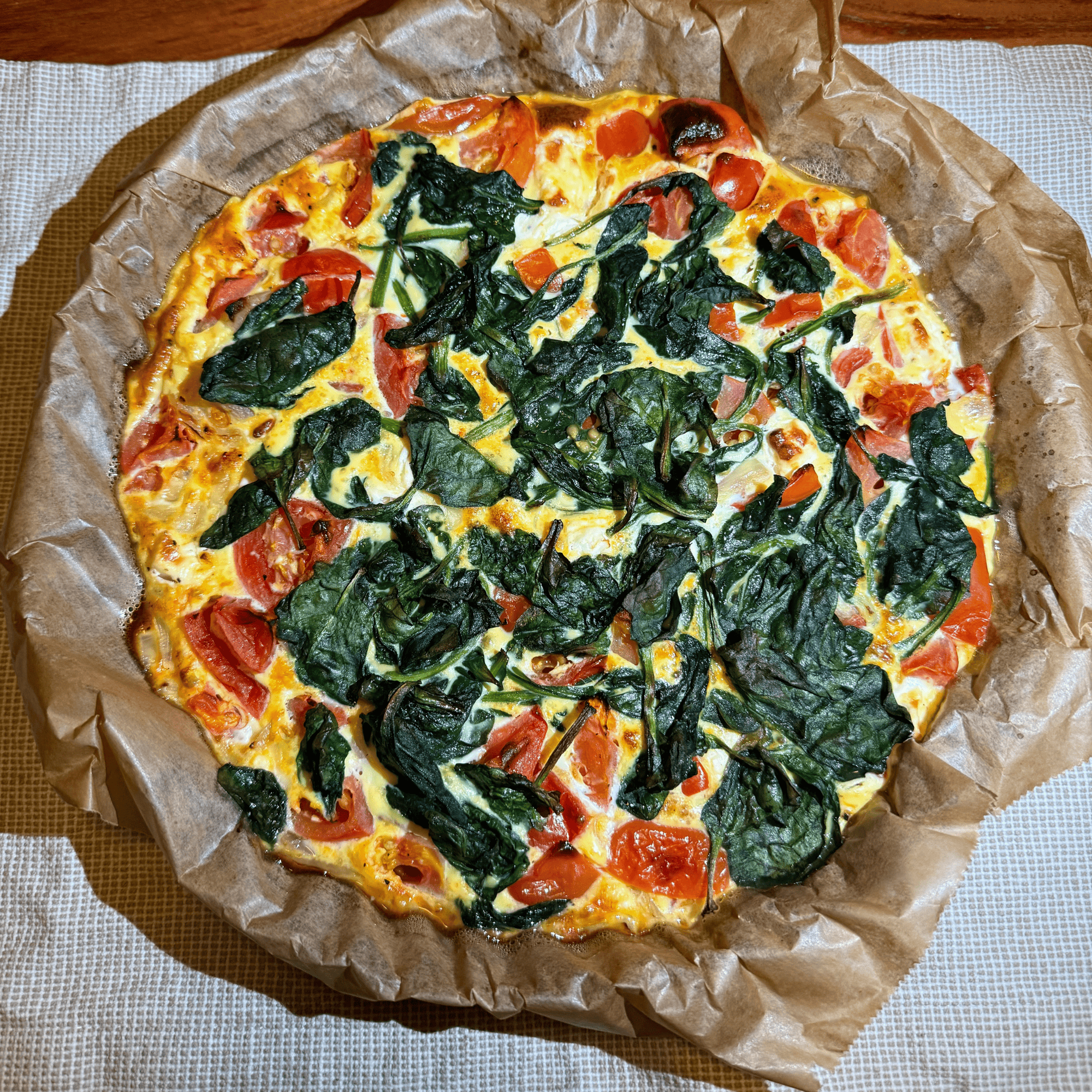 Spinat-Feta Frittata