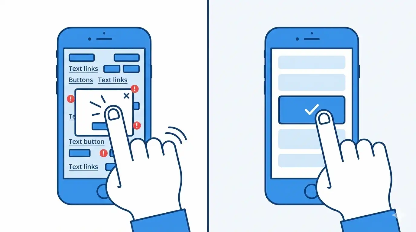 Эффект "Толстого пальца": почему ваш сайт неудобен на смартфоне, хотя выглядит красиво