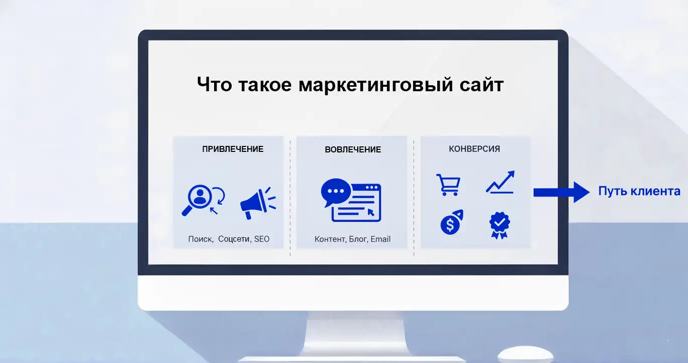 Что такое маркетинговый сайт
