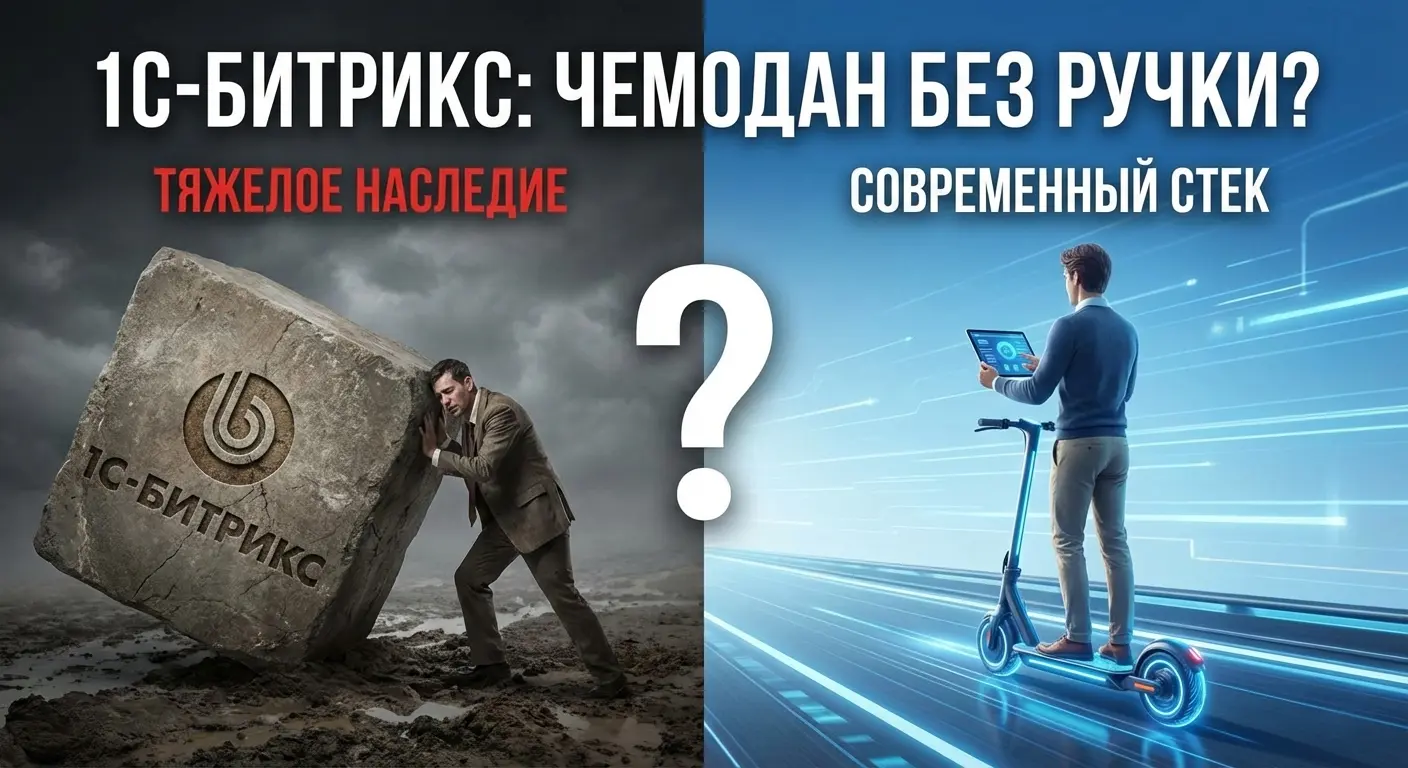 1С-Битрикс или современный стек: почему бизнес переплачивает за «монстра»?